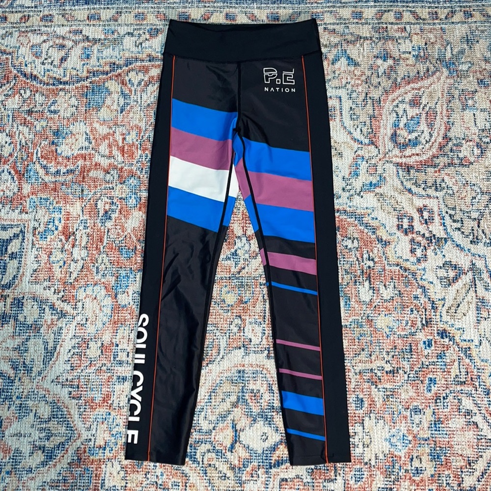 P.E Nation x SoulCycle Leggings SZ S EUC